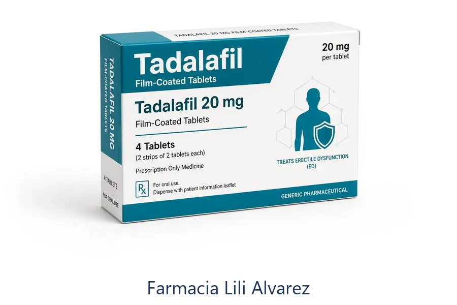 Cialis genérico tadalafilo EFG en Farmacia Lilí Álvarez