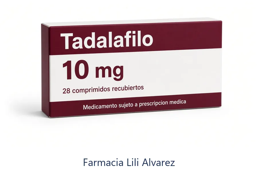Tadalafilo precio y genéricos autorizados en Farmacia Lilí Álvarez